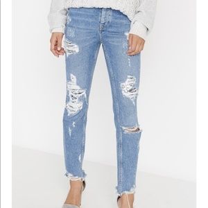 Buffalo dayglow distressed sequins jeans
